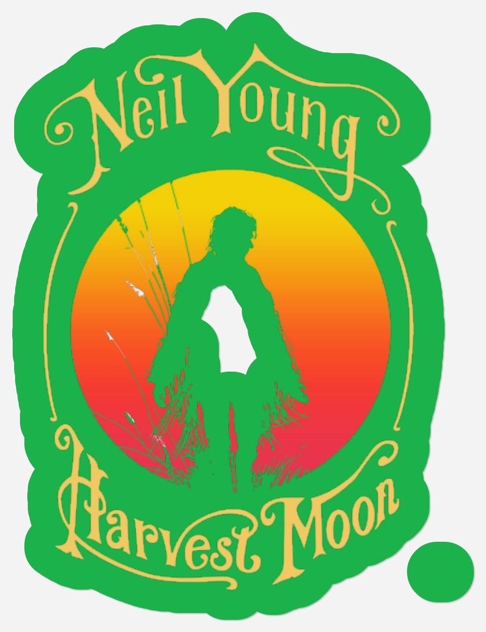 Neil Young Mens Stickers