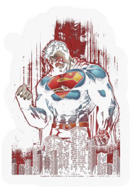 Superman Hero Streaks Stickers