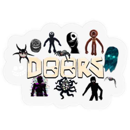 Christmas gift. Roblox, Doors, Videogame, Monsters                   | Essential Stickers