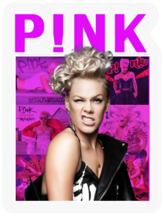 Discover Pink Stickers, P!nk Stickers, Singer, Artist, Trustfall Stickers, Tour Ladies Stickers, Pink Summer Carnival 2023 Stickers