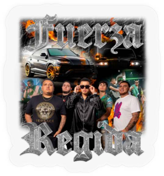 Fuerza Regida vintage look Stickers playera regional mexicano Stickers, Furerza Regida