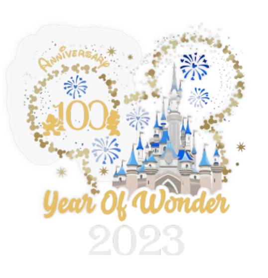 Disney 100th Anniversary Stickers, Magic Kingdom Stickers, Mickey Ears Anniversary Stickers
