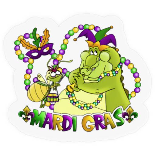 Disney Princess And The Frog Stickers | Louis And Ray Mardi Gras Stickers