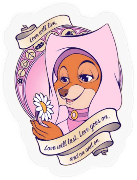 Lady Marian Stickers, Stickers, Oo de lally Stickers, Disneyworld, Disneyland Stickers, Maid Marian Stickers, Disney Women Stickers