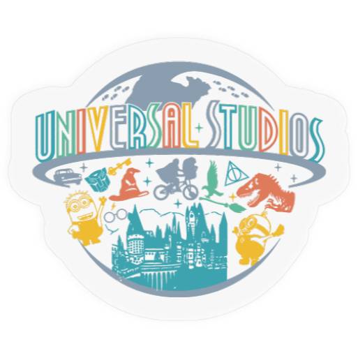 Universal Studios Stickers, Universal Orlando Stickers, Disney Universal Stickers