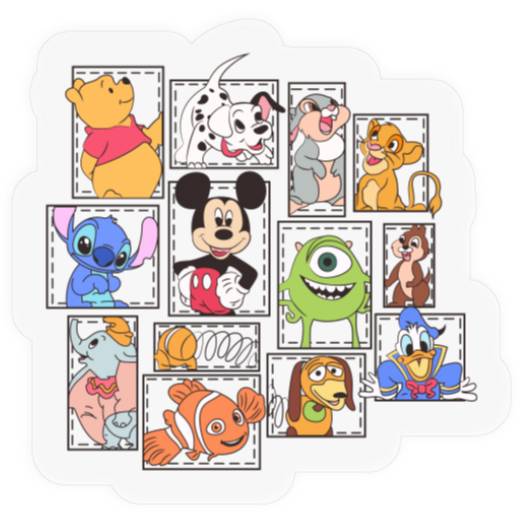 Disney Squad Stickers, Disney Characters Stickers, Disney Stickers, Disney Trip Stickers, Disney Family Stickers,Disney World Stickers