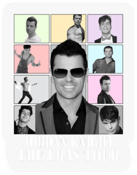 Jordan Knight Eras Tour Unisex Heavy Cotton Stickers