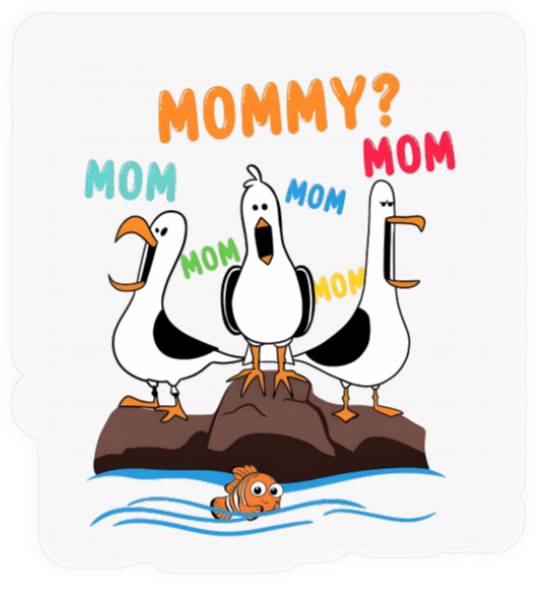 Disney Finding Nemo Seagull Mommy Mom Stickers