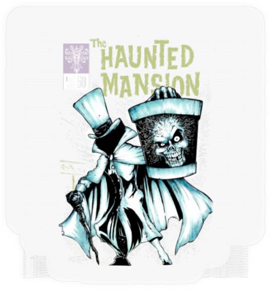 The Haunted Mansion Halloween Stickers, Disney Haunted Stickers, Disney Halloween Stickers, Disneyland Stickers, Horror Movie Stickers