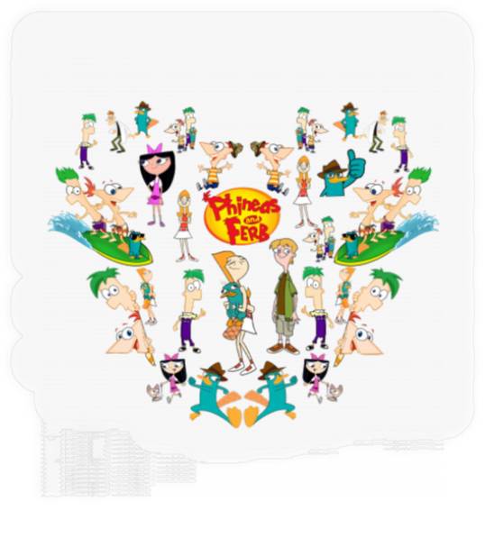 Disney Phineas And Ferb Stickers, Phineas And Ferb Characters Stickers