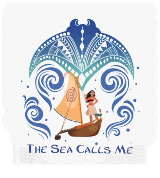 Disney Moana Grandma Tala Moana The Sea Calls Me Stickers, Moana Stingray