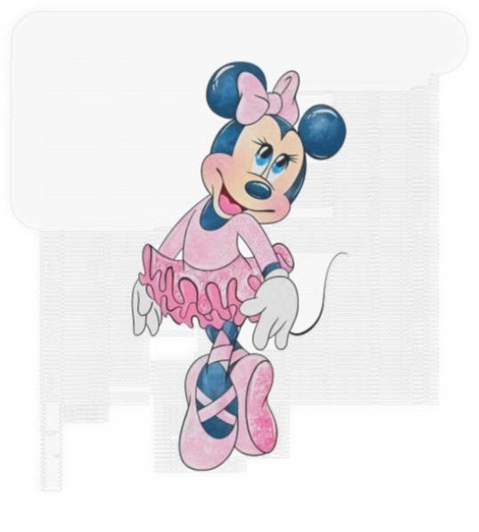 Minnie Mouse Ballerina Stickers, Family Disney Stickers, Matching Minnie Stickers