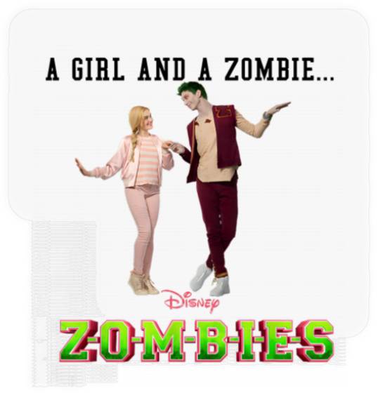Disney Zombies A Girl and A Zombie Stickers