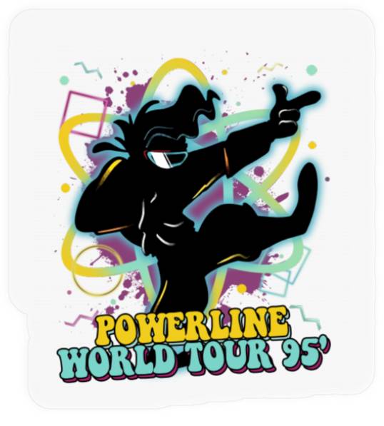 Goofy Movie Powerline Stickers | A Goofy movie Stickers | Disneyland Powerline Stand Out Tour Stickers