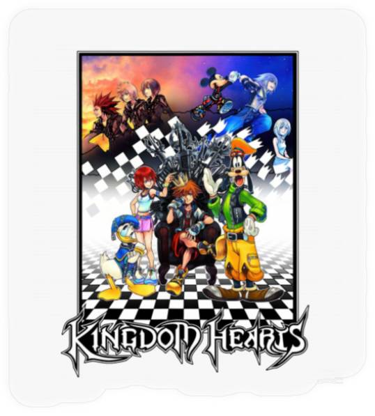 Disney Kingdom Hearts Throne Stickers, Kingdom Hearts