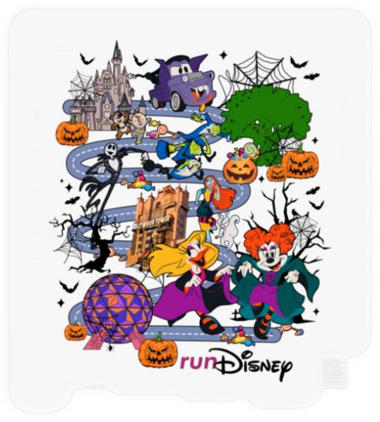 Disneyland Halloween Half Marathon Weekend 2024 Stickers, Haunted Mansion Runners