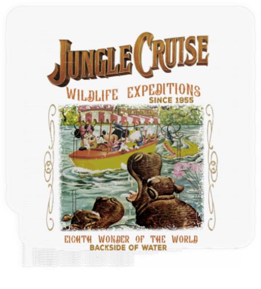 Disney Stickers, Vintage Disney Jungle Cruise Ride Stickers