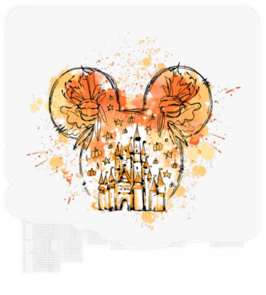 Disney Thanksgiving Stickers, Disney Fall Stickers, Magic Kingdom Fall Stickers, Disney Fall Castle Stickers