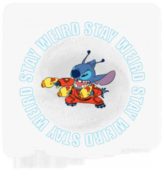 Stitch And Toothless T-Shirt Disney Stay Weird Stitch Space Stickers