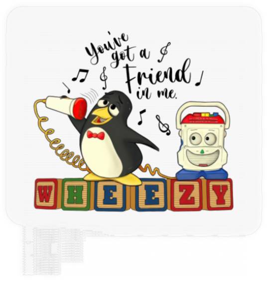 Disney Toy Story Penguin Wheezy Sing Stickers, You've Got A Friend In Me Stickers