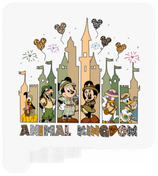 Disney Animal Kingdom Stickers, Magic Kingdom Stickers, Disney Leopard Print