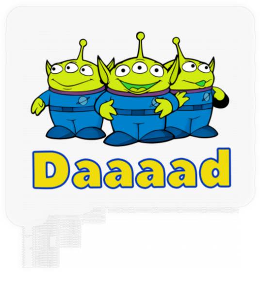 Alien Toy Story Stickers, Funny Dad Disney Stickers, Disney Dad Tees, Dad Tees