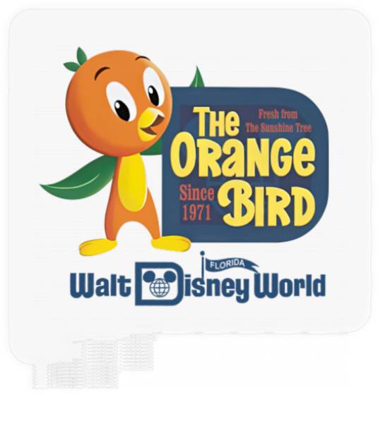 Vintage Disney Orange Bird Stickers, Retro Disney Castle Stickers