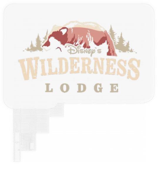 Retro Wilderness Lodge Bear Disney Stickers