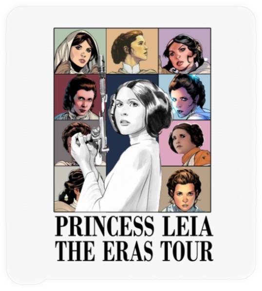 Princess Leia Eras Tour, Vintage Princess Leia Stickers