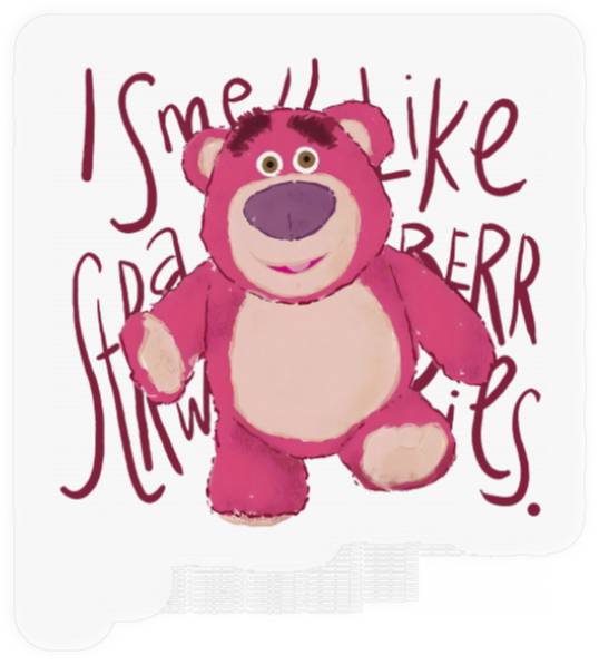 Disney Pixar Toy Story Lotso Bear Smells Like Strawberry Stickers