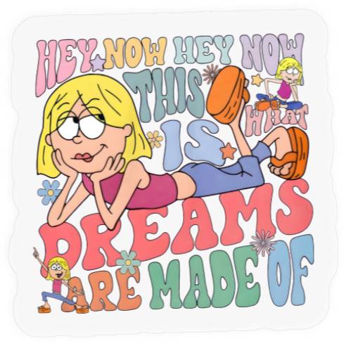 Disney Cute Lizzie McGuire Stickers, This Is What Dreams Are Made Of Retro Stickers