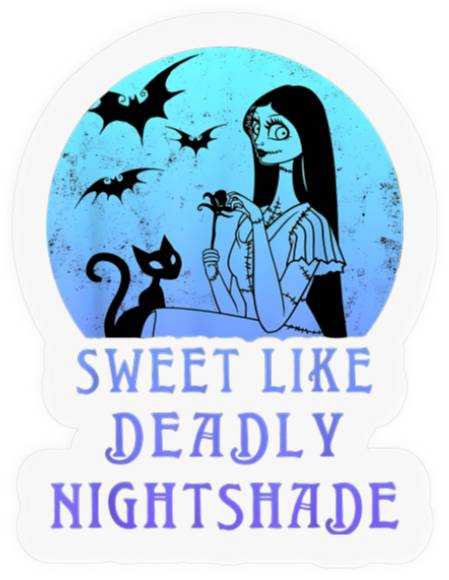 Disney Nightmare Before Christmas Sally Sweet Like Deadly Stickers, Disneyland Spooky Season