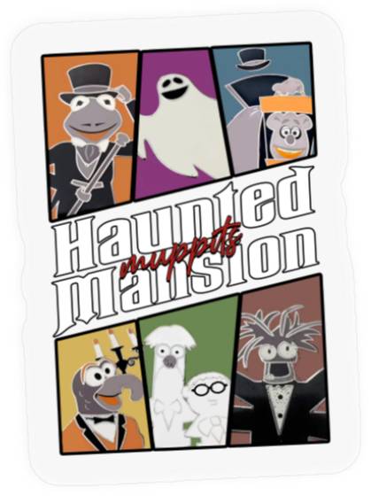 Muppets Haunted Mansion Stickers, Disney Haunted Mansion, Funny Disney Halloween