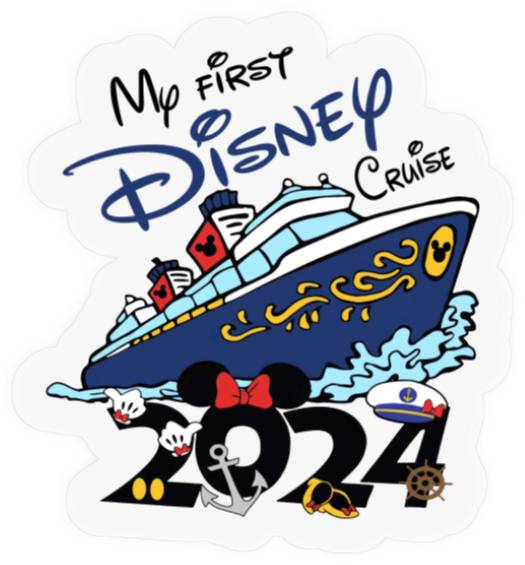My First Disney Cruise 2024 Stickers, Disney Family Cruise Stickers