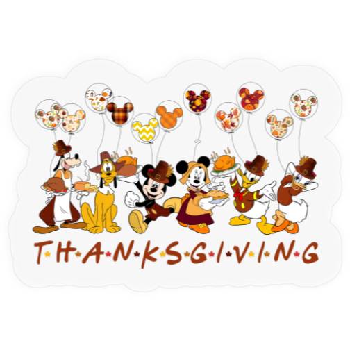 Disney Thanksgiving Stickers, Disney Mickey Hoody, Mickey and Friends Stickers