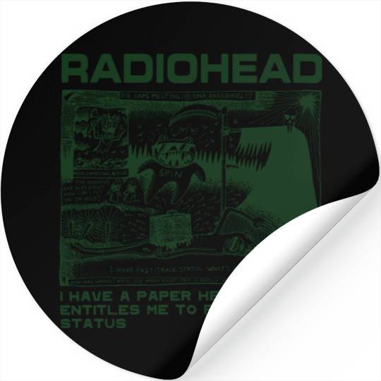 RADIOHEAD Vintage Stickers