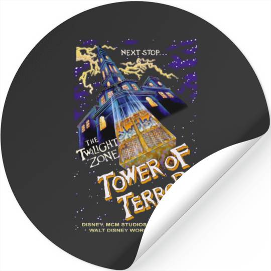 Vintage Tower Of Terror Stickers, Disney Rides Stickers, Disneyworld Disney Stickers, Hollywood Studios Stickers