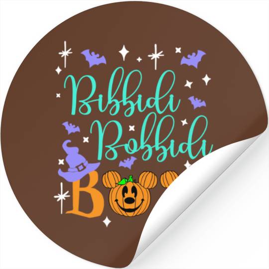 Bibbidi Bobbidi Boo Stickers, Disney Cinde Stickers, Halloween Matching Stickers