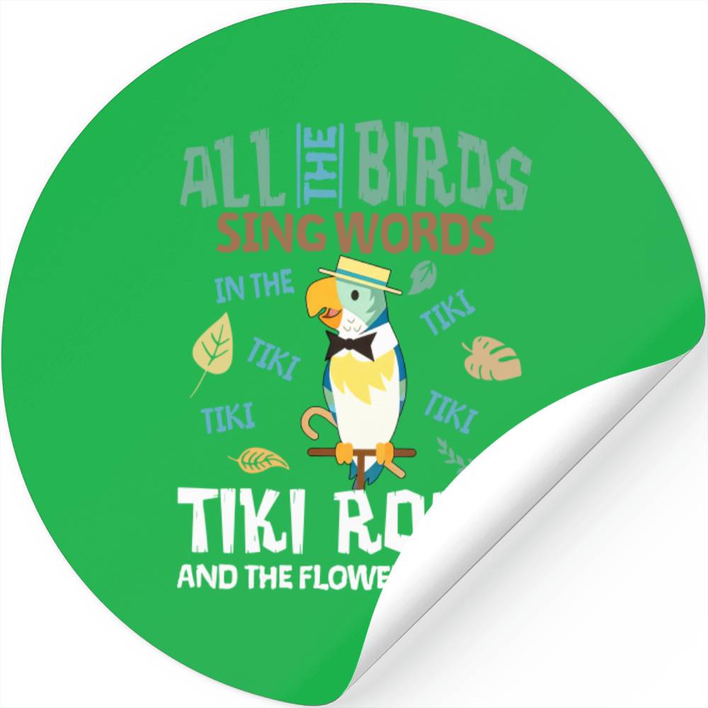 Tiki Room Stickers, Enchanted Tiki Room Stickers, Disneyland