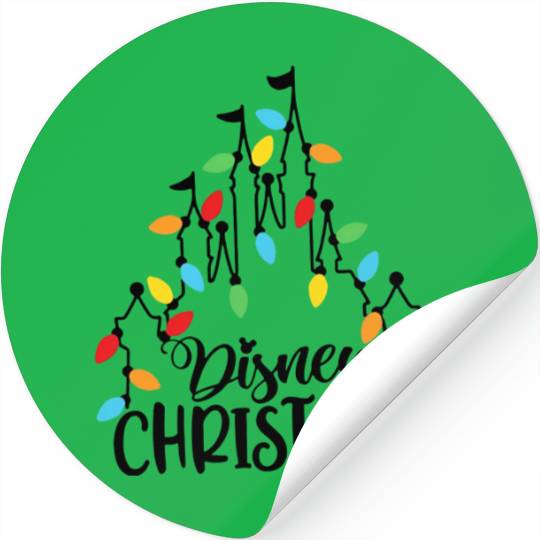 Christmas Disney Christmas Castle Family Matching Stickers