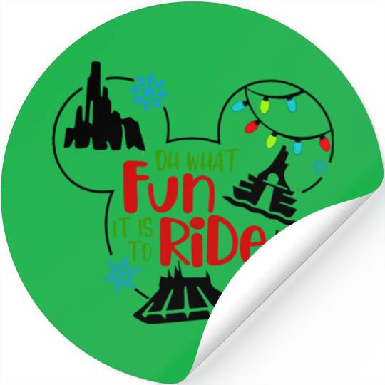 Disney Fun To Ride Christmas Stickers