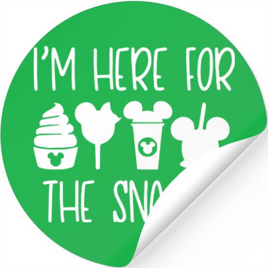 Disney I'm Here For The Snacks Disney Family Stickers