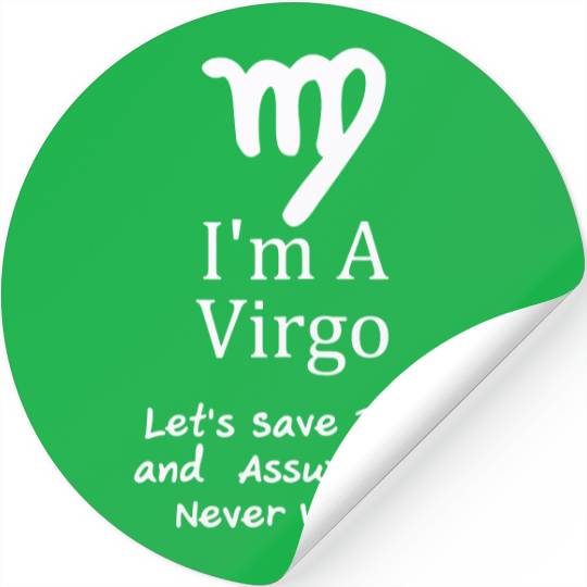 I'm a Virgo Zodiac Sticker Stickers