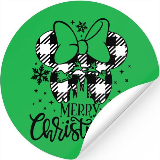 Merry Christmas Disney Matching Family Custom Stickers