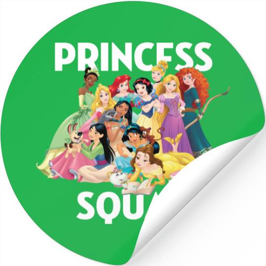 Princess Squad Disney Princess Funny Unisex Sticker Adult Stickers