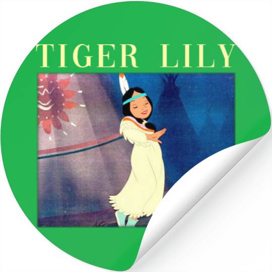 Tiger Lily Peter Pan 1953 Homage Disney T- Stickers