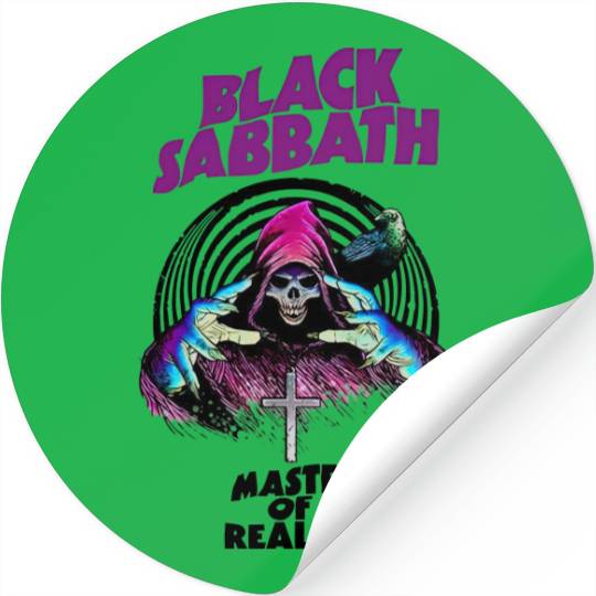 70's Black Sabbath Master Of Reality Cotton White Men Stickers
