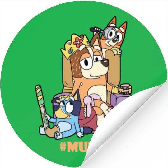 BlueyDad Mum Stickers