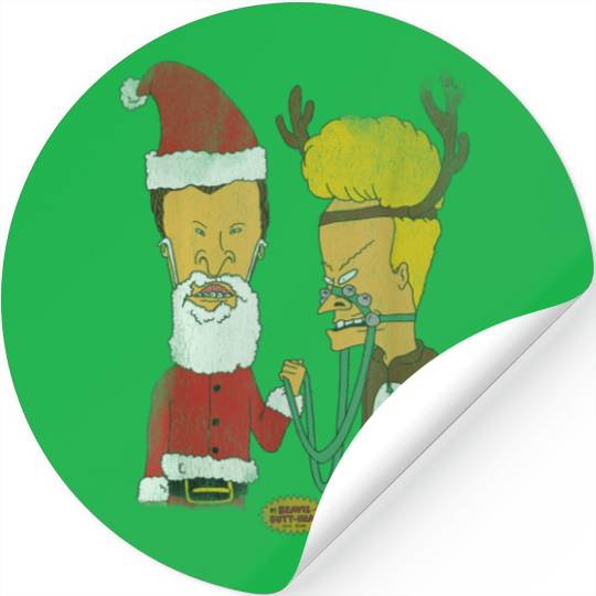 Beavis And Butthead Sticker Christmas
