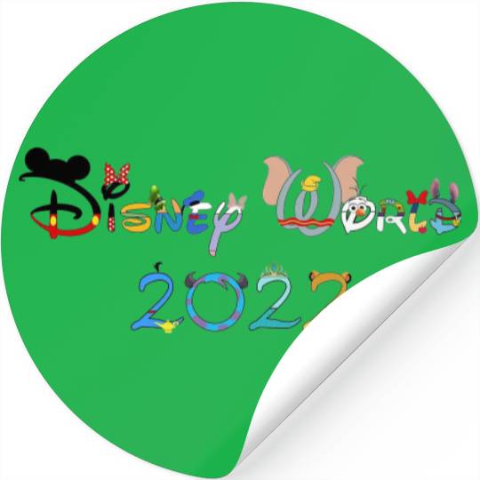Disney World 2022 colorful Stickers